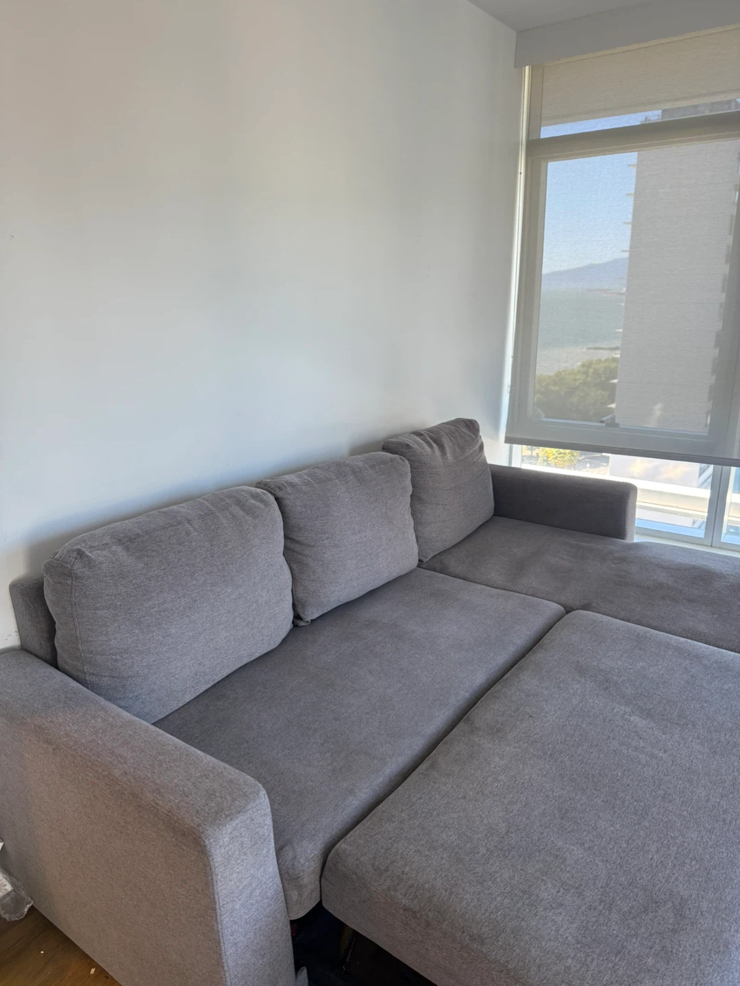Grey Sectional Sofa with Storage