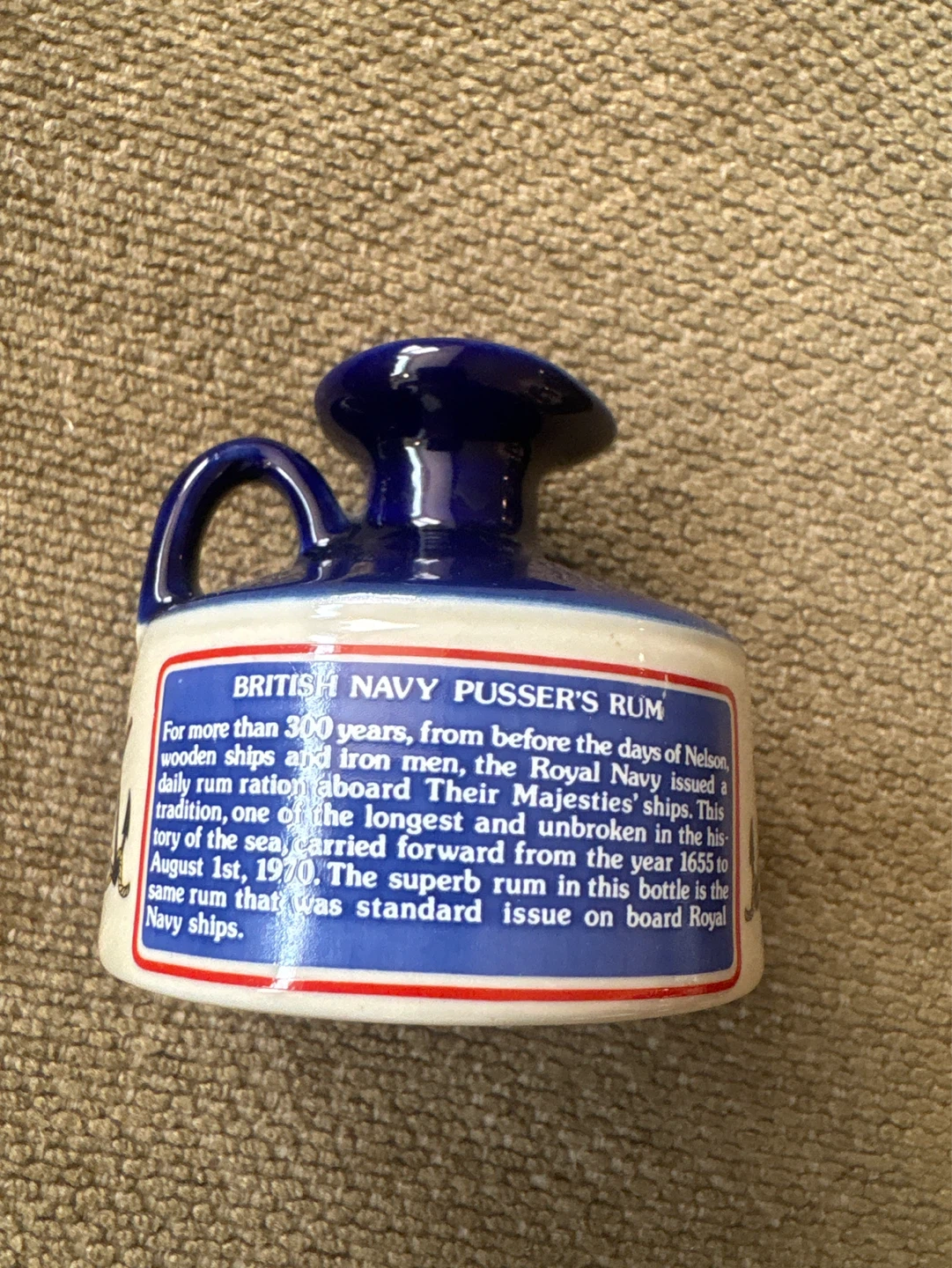 ⚽️Pusser's Rum British Navy Ceramic Jug - photo 2
