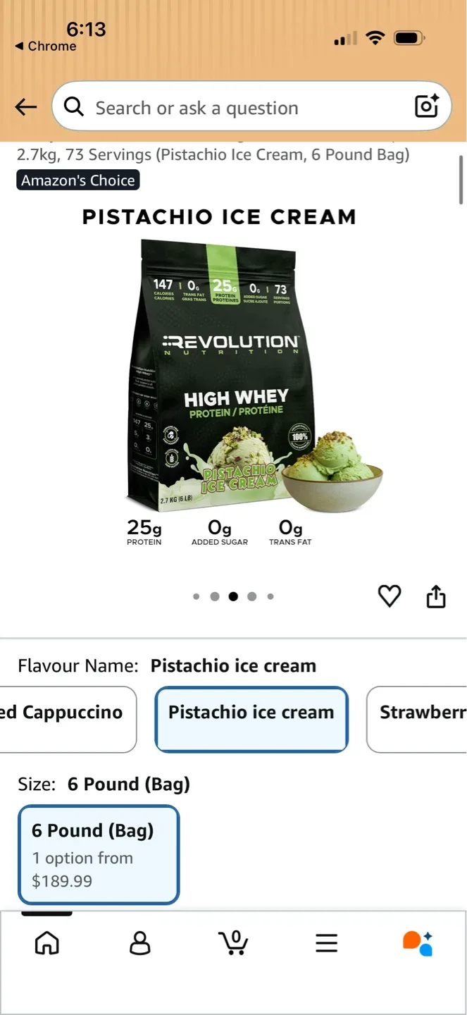 Revolution Nutrition High Whey Protein - Pistachio Ice Cream