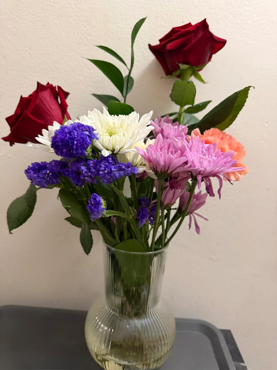 Mixed Flower Bouquet with Ikea vase