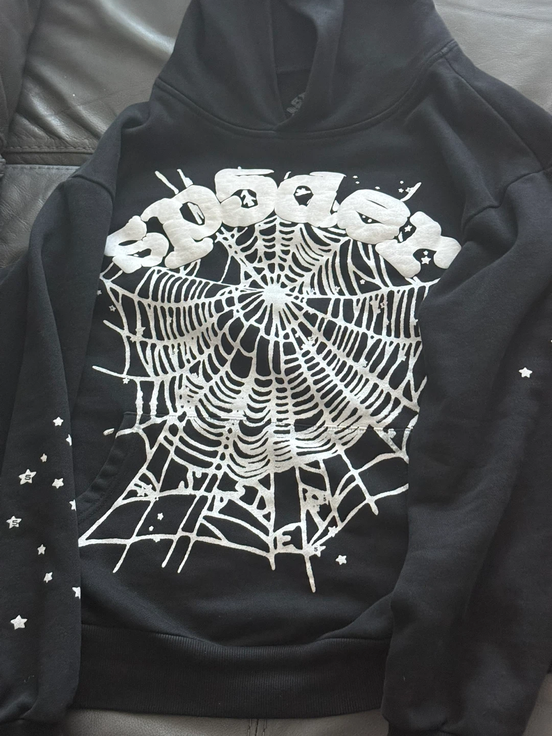 Black and white spider hoodie