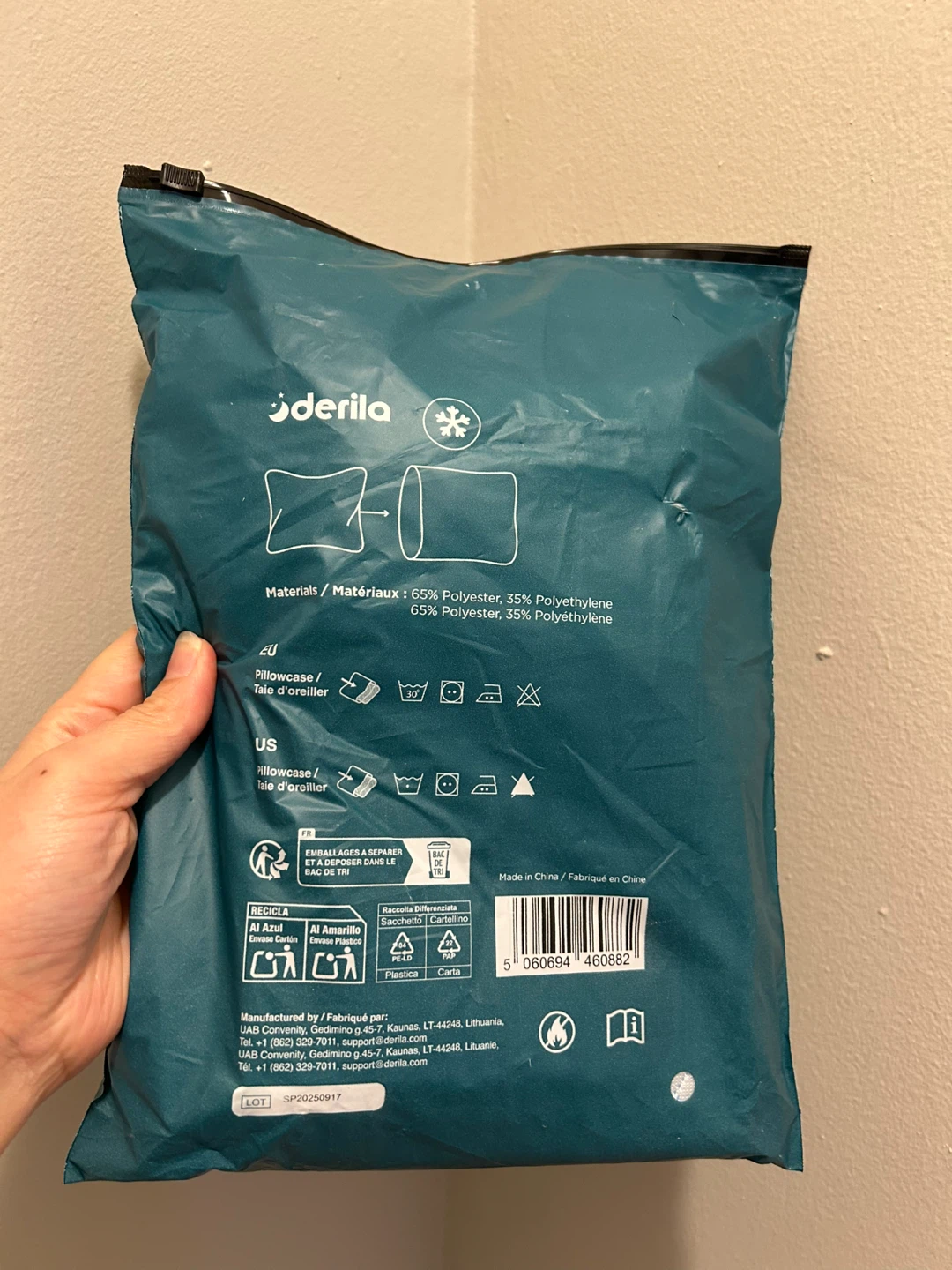 Derila Pillowcases (Cooling & Thermo Cover) - For Ergo Pillow - photo 3