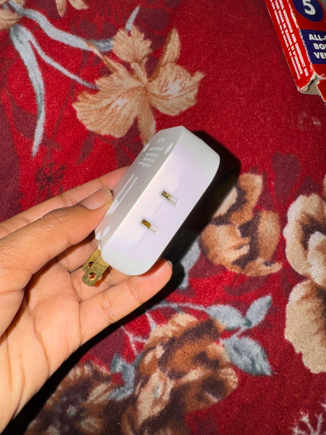 White Folding Extension Adapter with 6 ports - photo 3