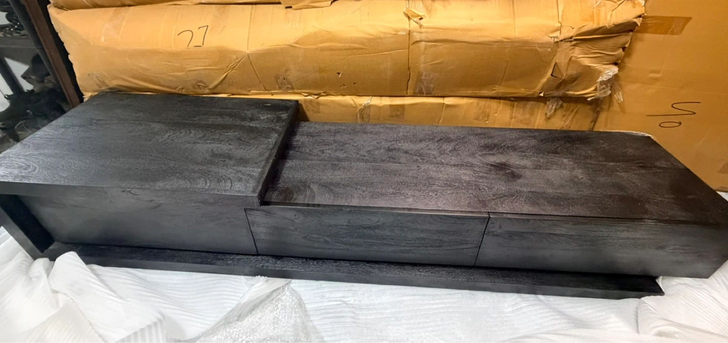 Dark Wood TV Stand - photo 2