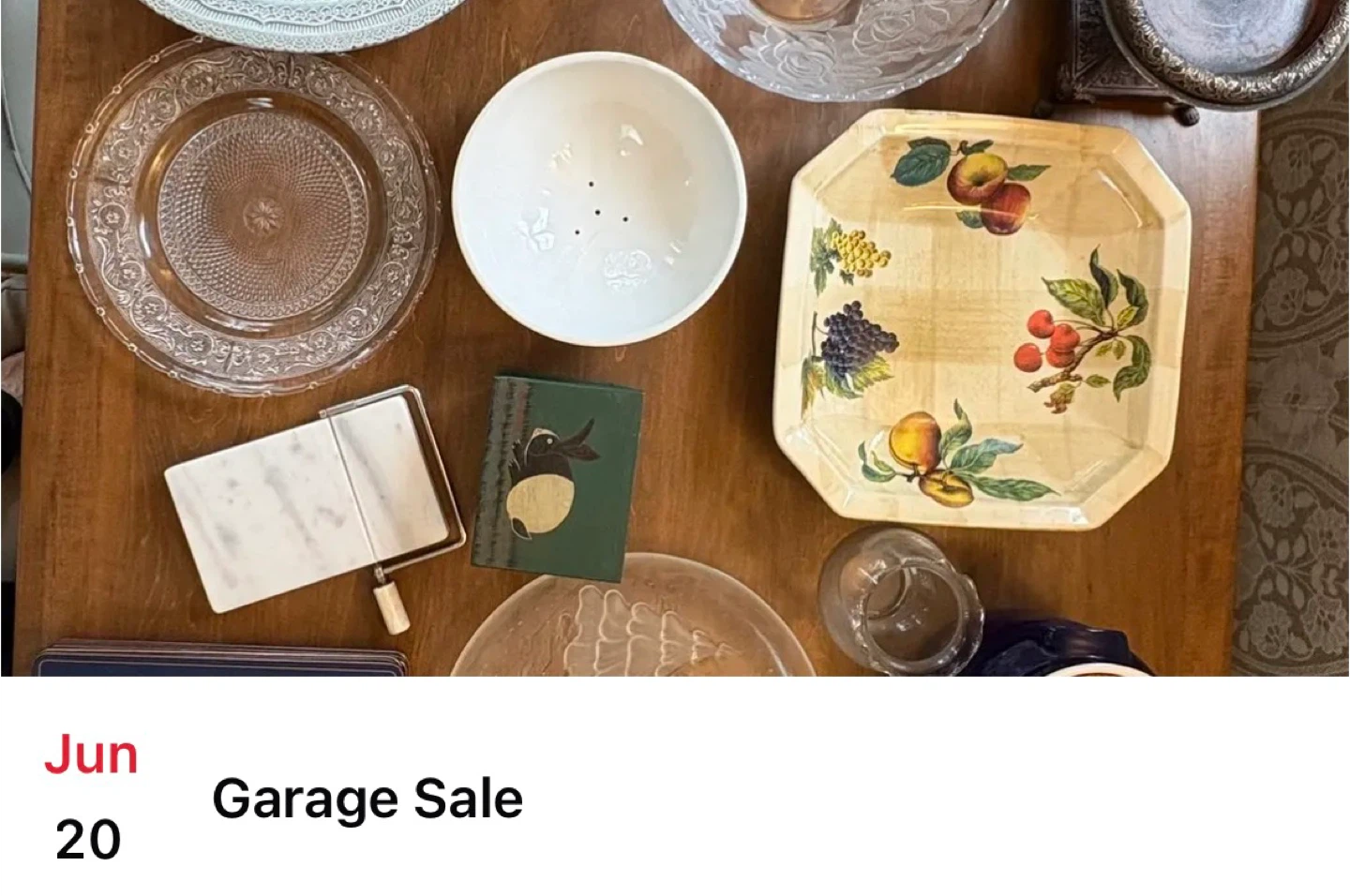 Garage Sale - Sat June 20th 8 am - 1 pm