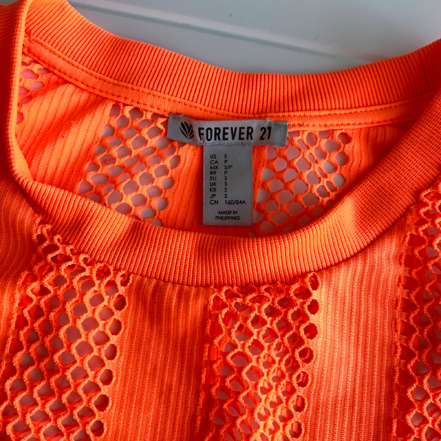 Neon Orange Fishnet Tank Top ⚽️ - photo 3