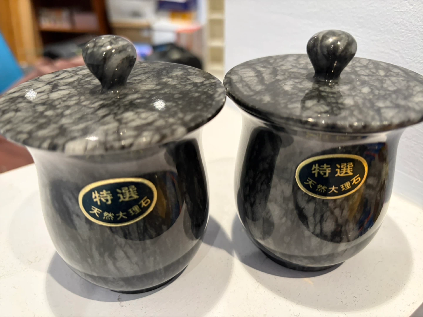 Pair of Marble cups ⚽ - photo 2