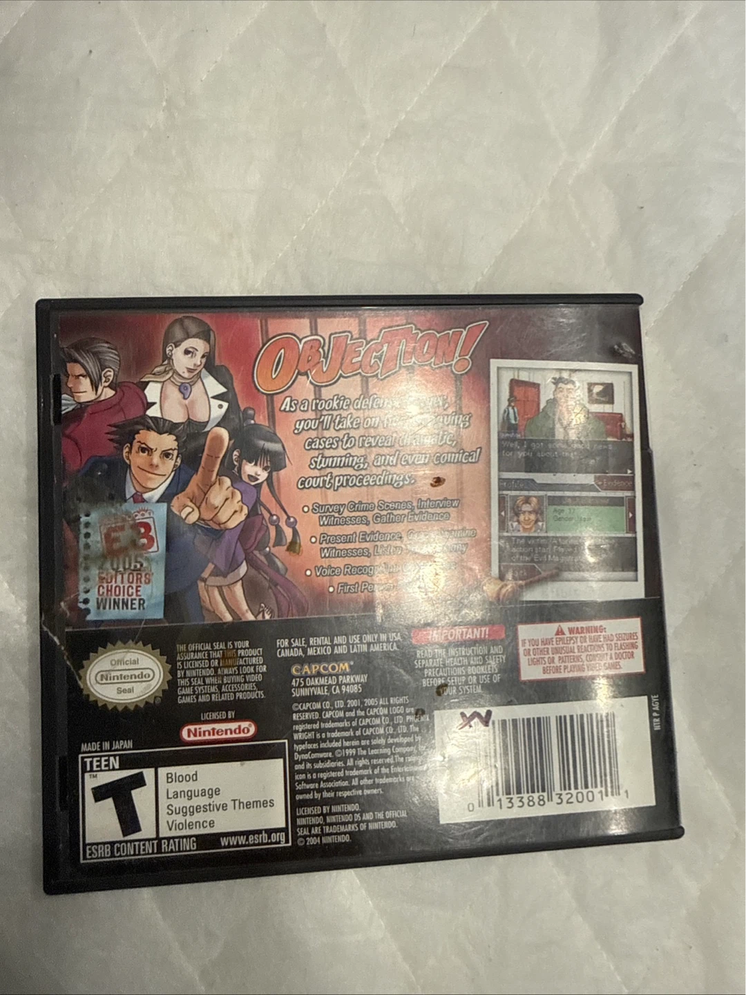 Phoenix Wright: Ace Attorney Nintendo DS Game - photo 3