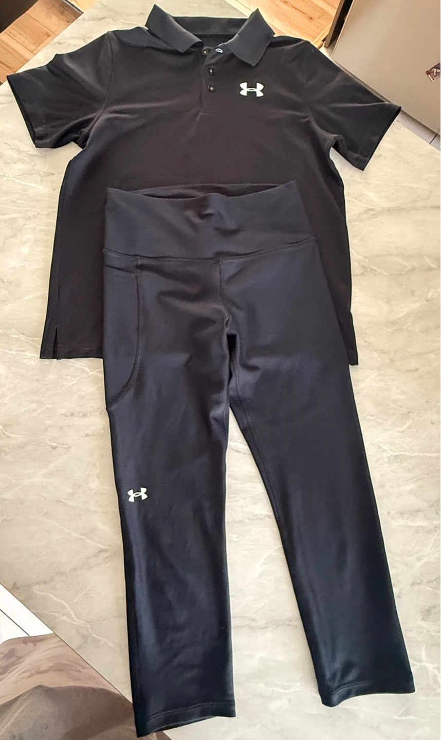 Ensemble Under Armour - Polo et Leggings noirs