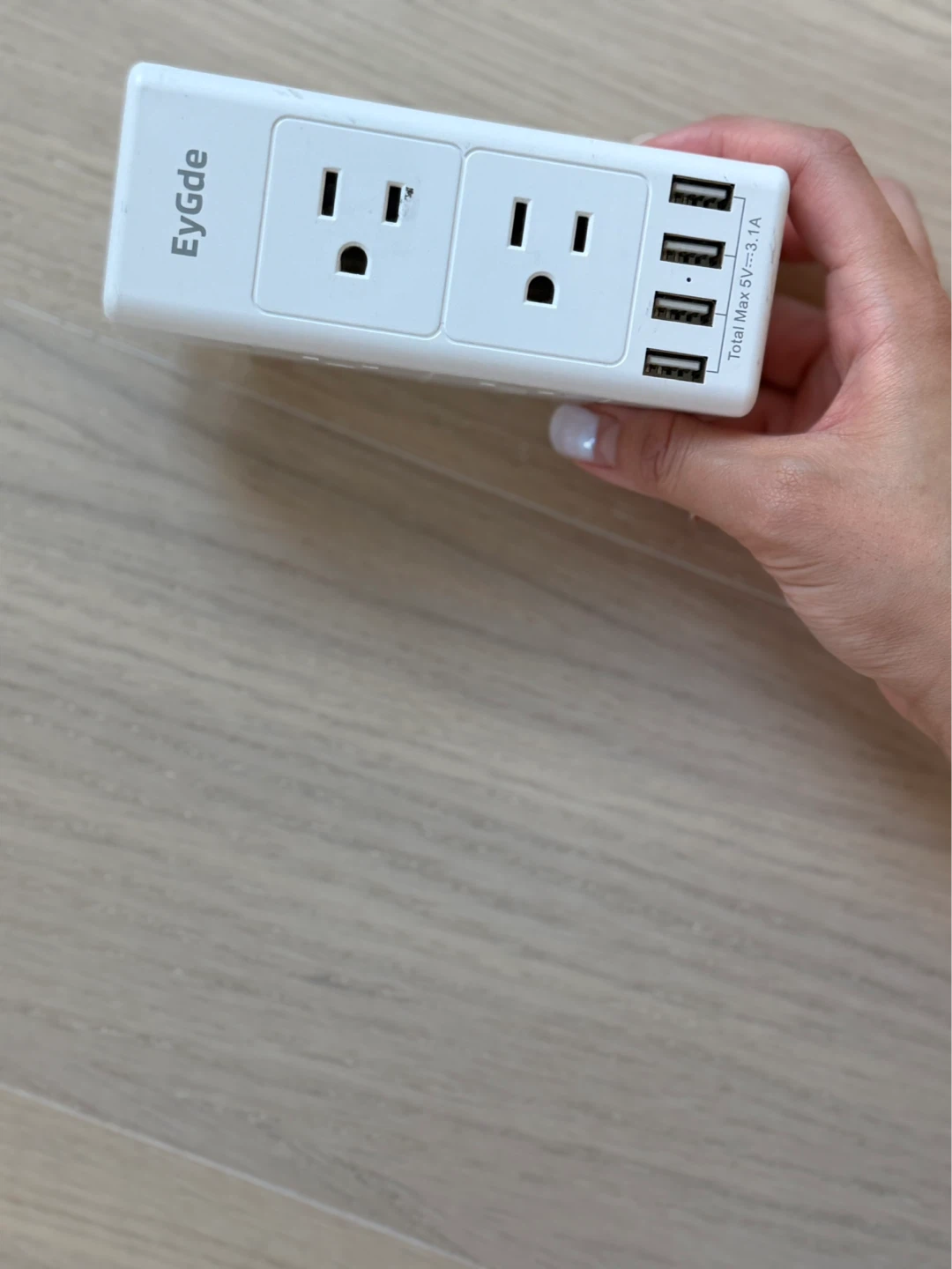 Wall Plug Extender with 2 AC Outlets and 3 USB Ports - photo 5
