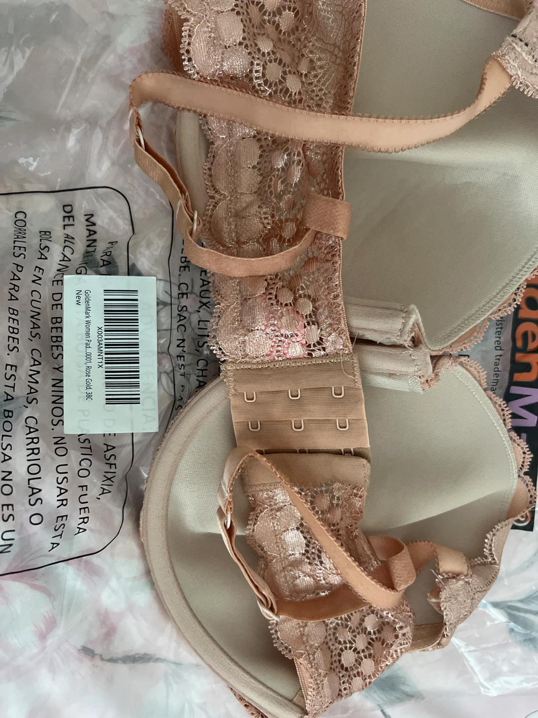 ⚽️Women's Pink Lace Bra 38C - photo 2