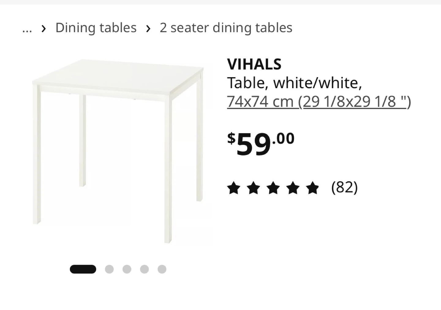 Table - White - photo 2