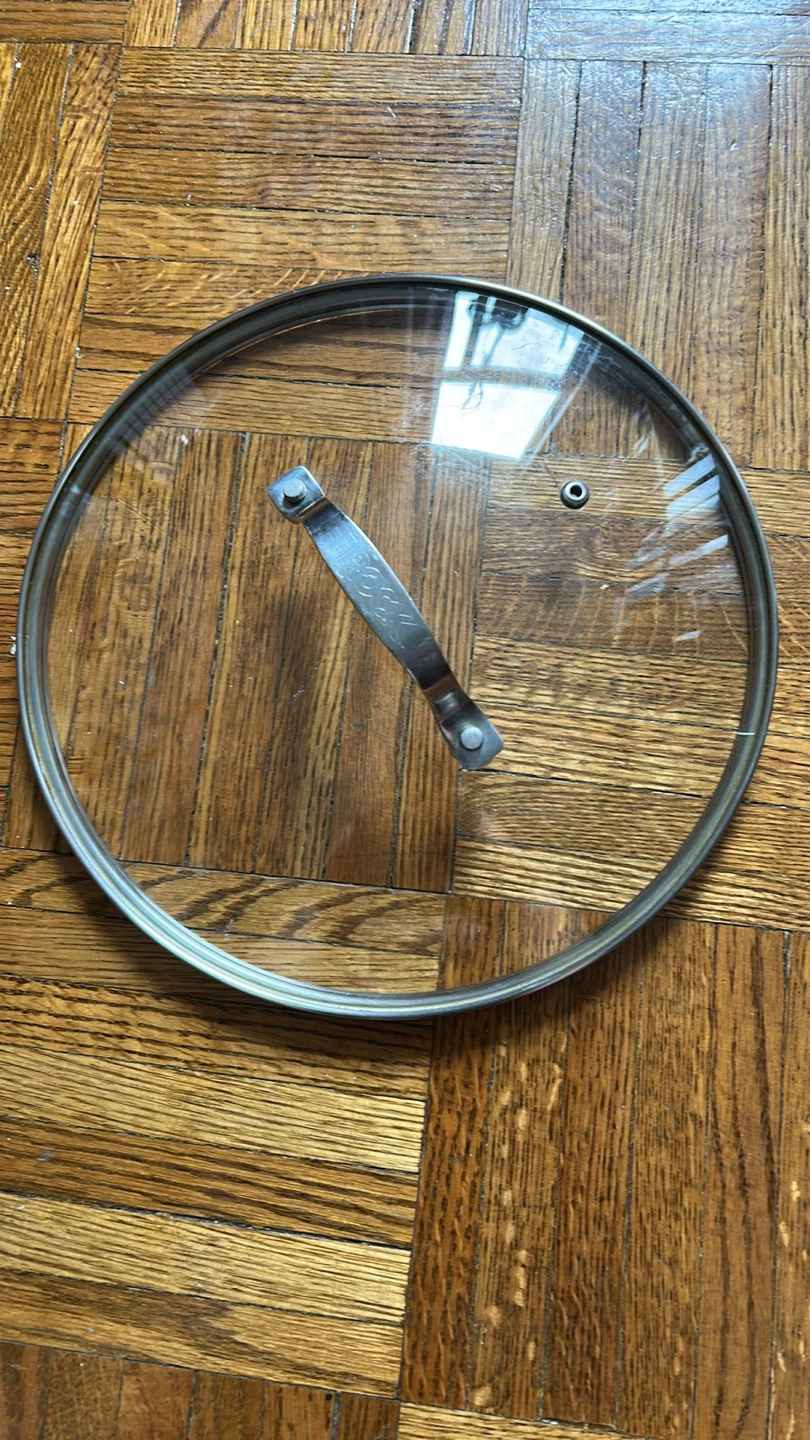 Glass Pot Lid  10” with Metal Handle - photo 2