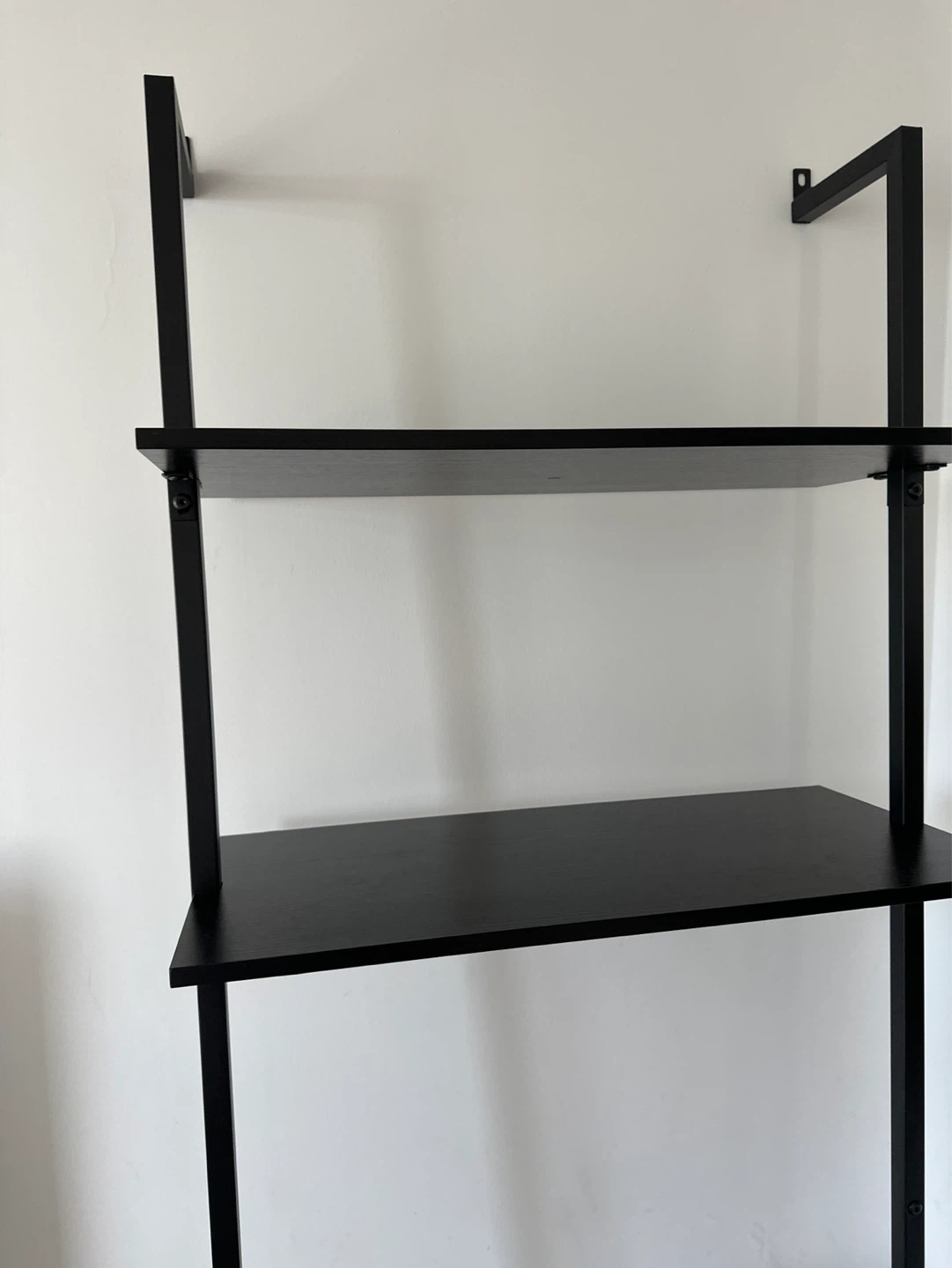 Black Ladder Bookshelf with Cabinet - photo 2