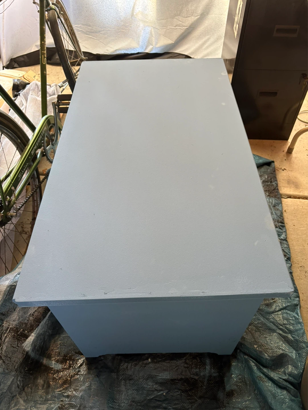 Blue Bench or Coffee Table with 6 Cubbies - photo 2