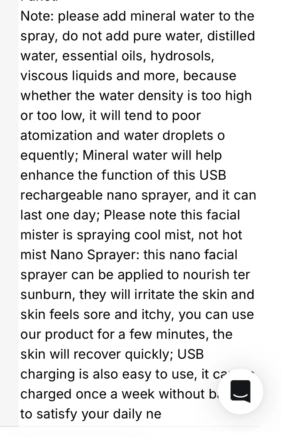 Nano -ionic mist sprayer - photo 5