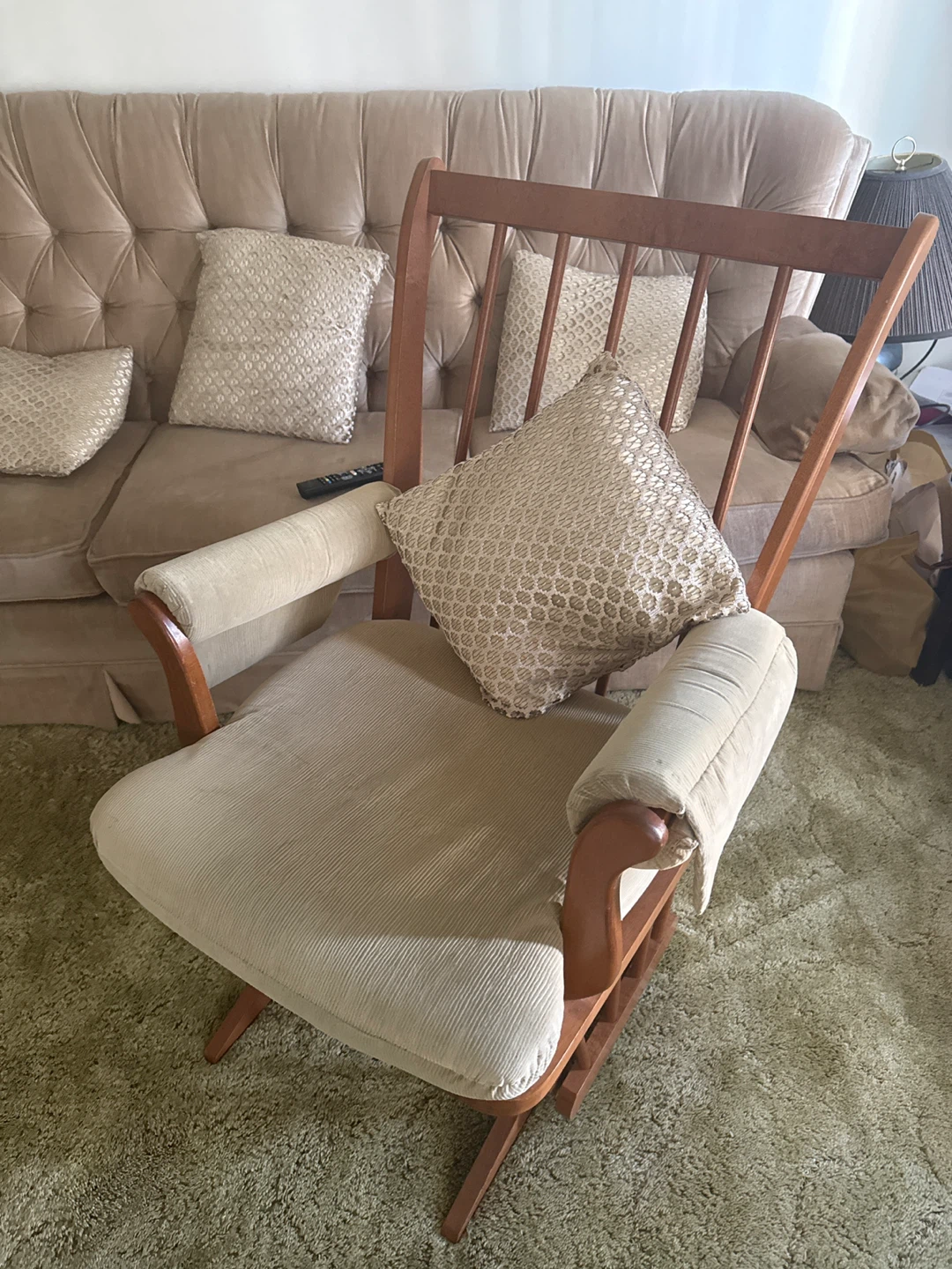 Wooden Glider Rocking Chair - photo 2