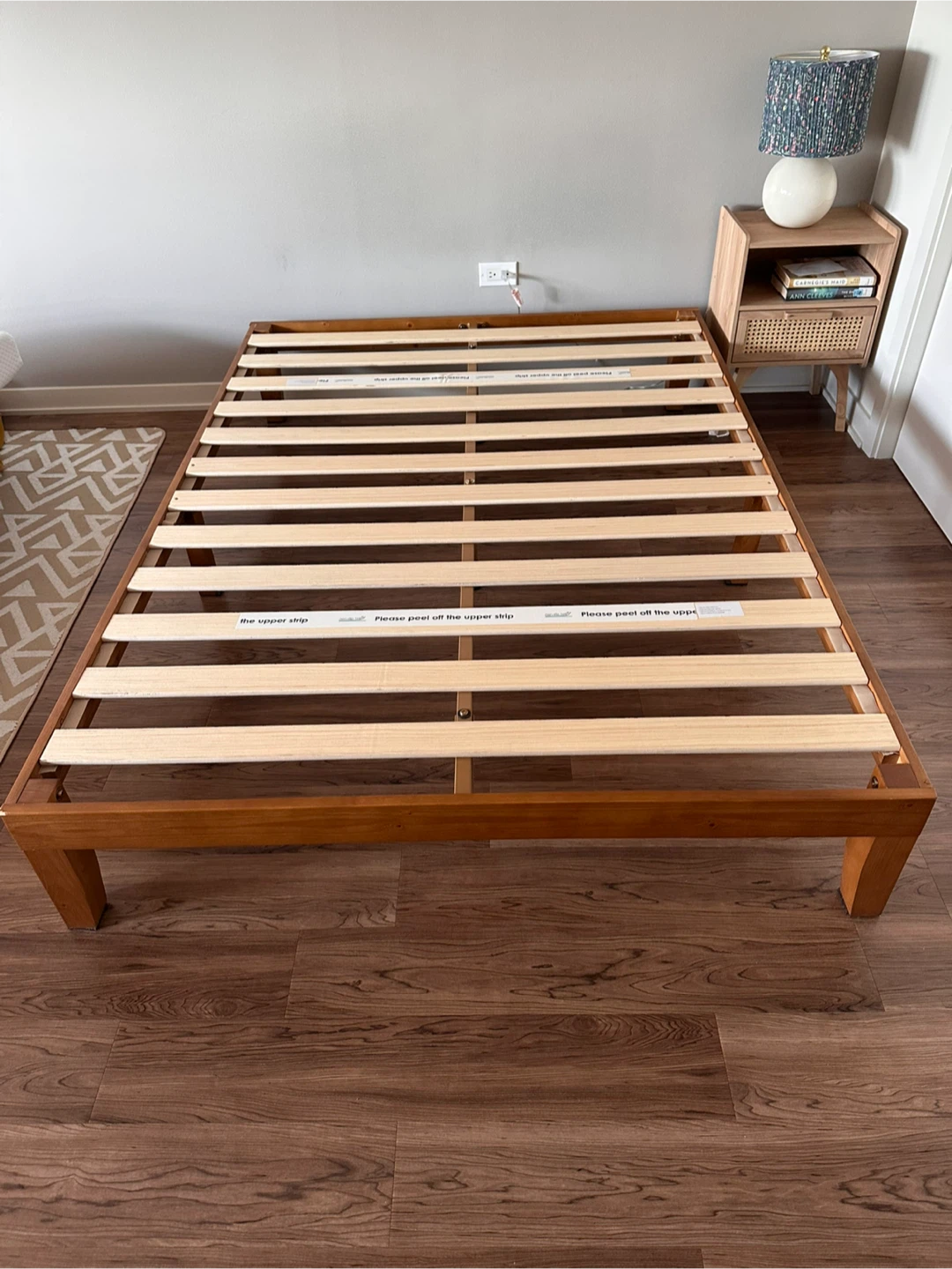 Wooden Bed Frame with Slats