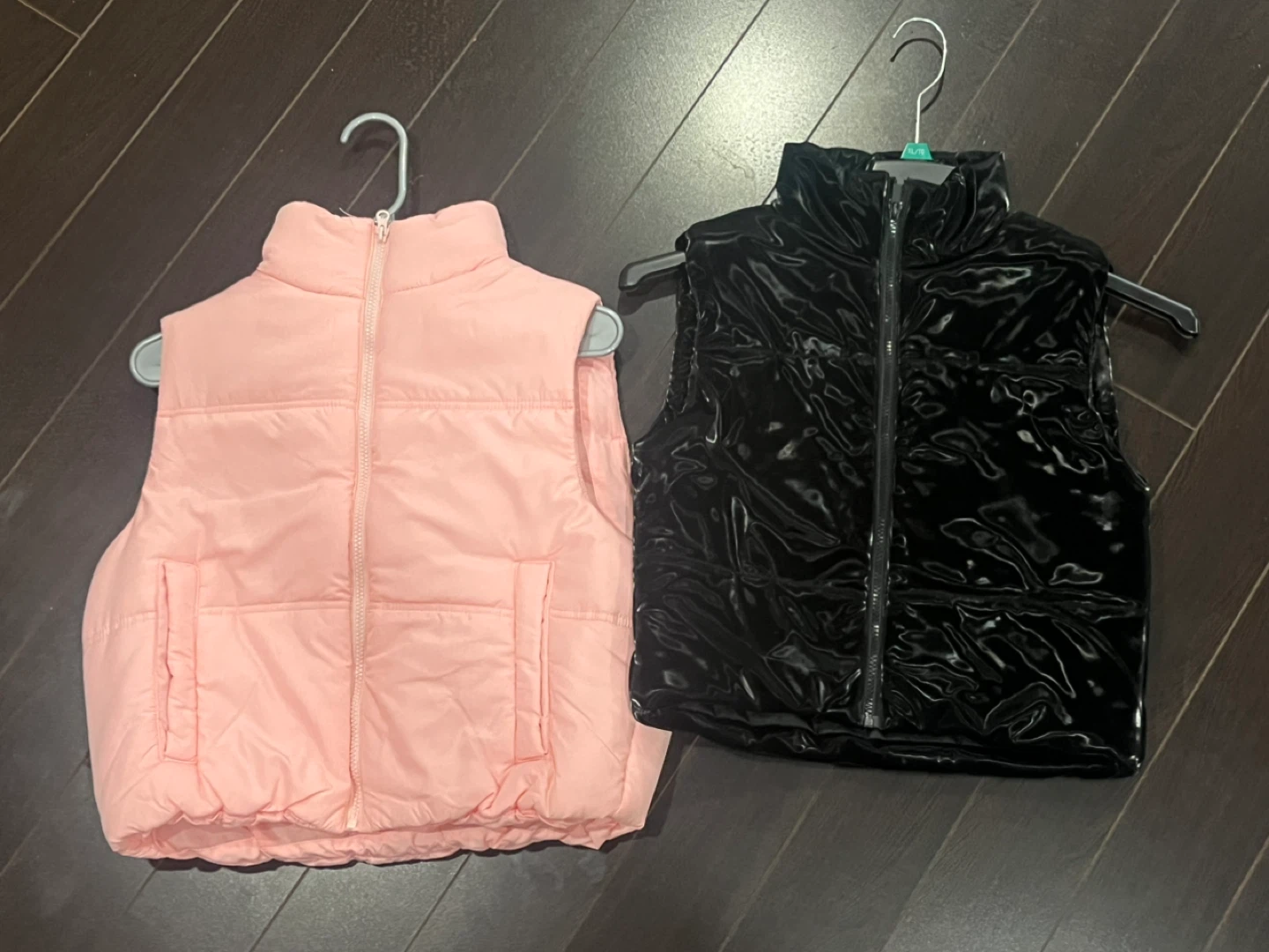 Girls' Puffer and Shiny Vests - Size M