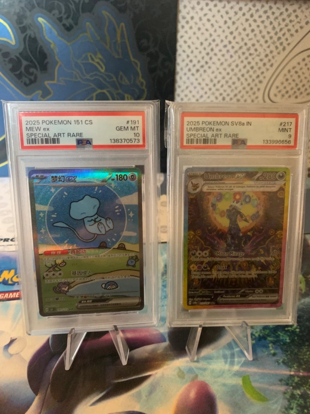 Pokémon PSA slabs