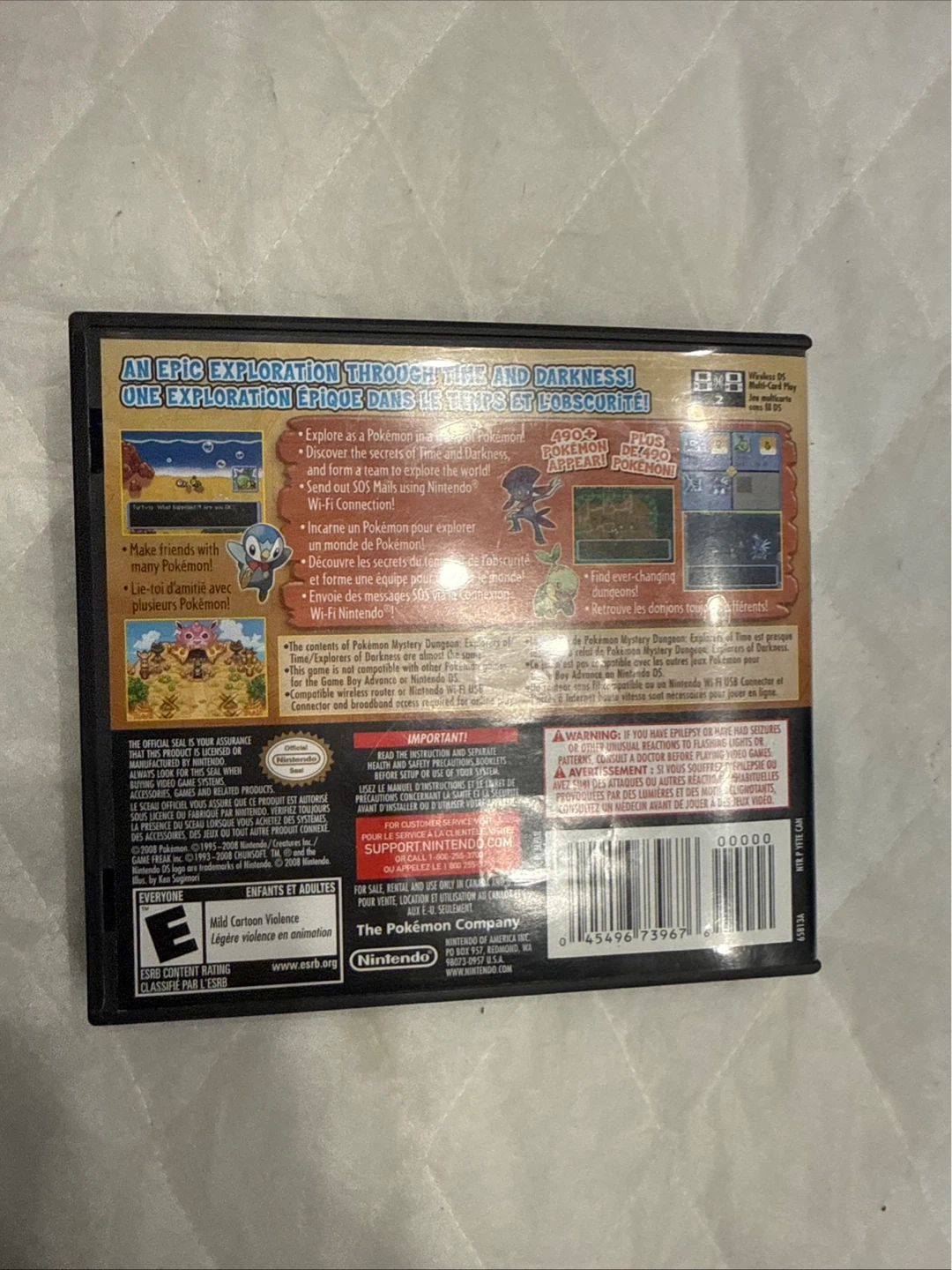 Pokemon Mystery Dungeon: Explorers of Time Nintendo DS Game - photo 3