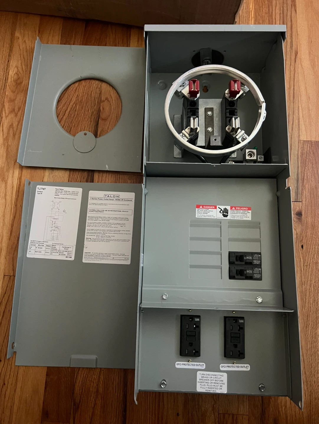 Talon TL77NT T Series Power Outlet Panel
