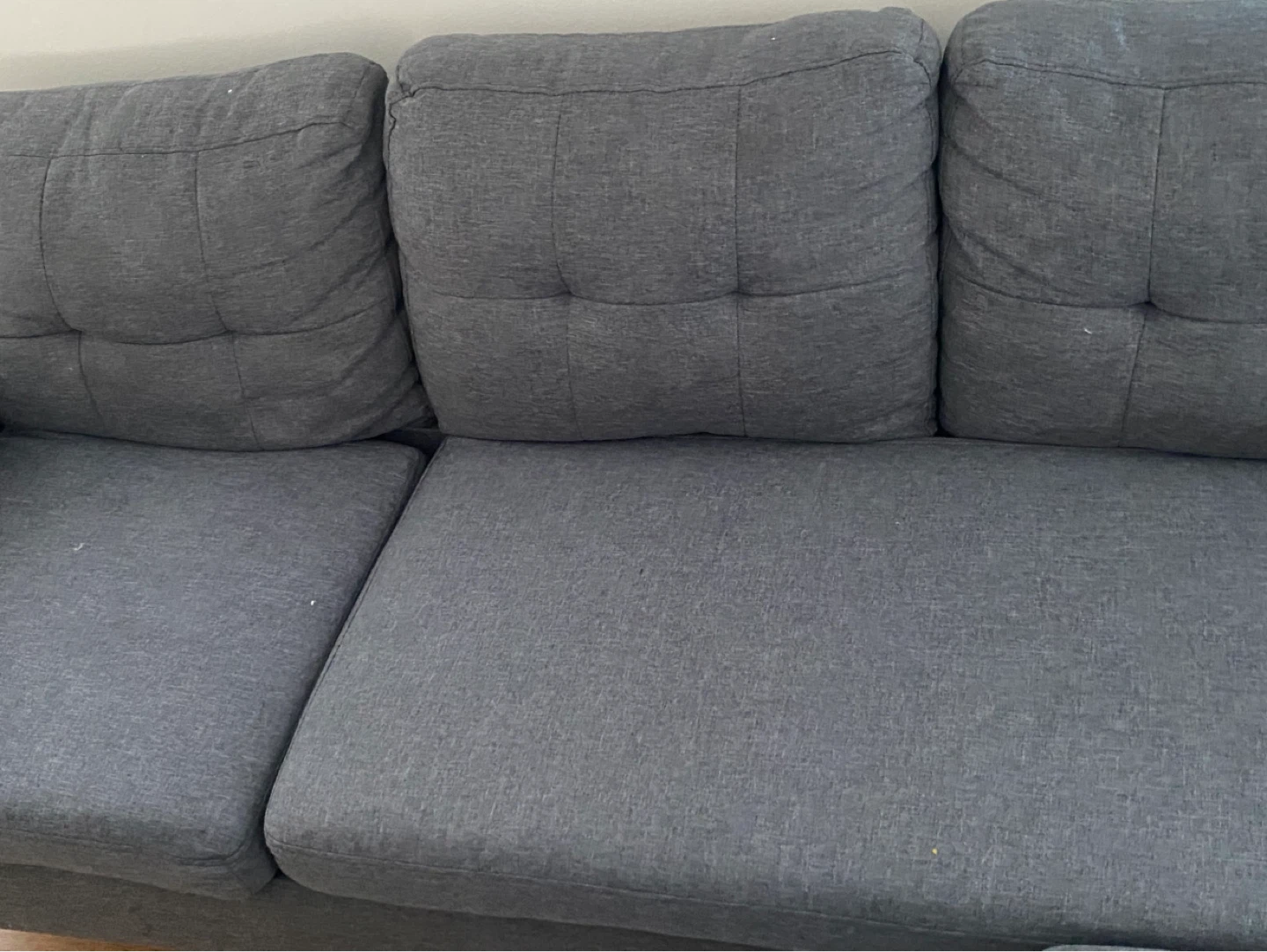 Grey Sectional Sofa with Cupholder - photo 2