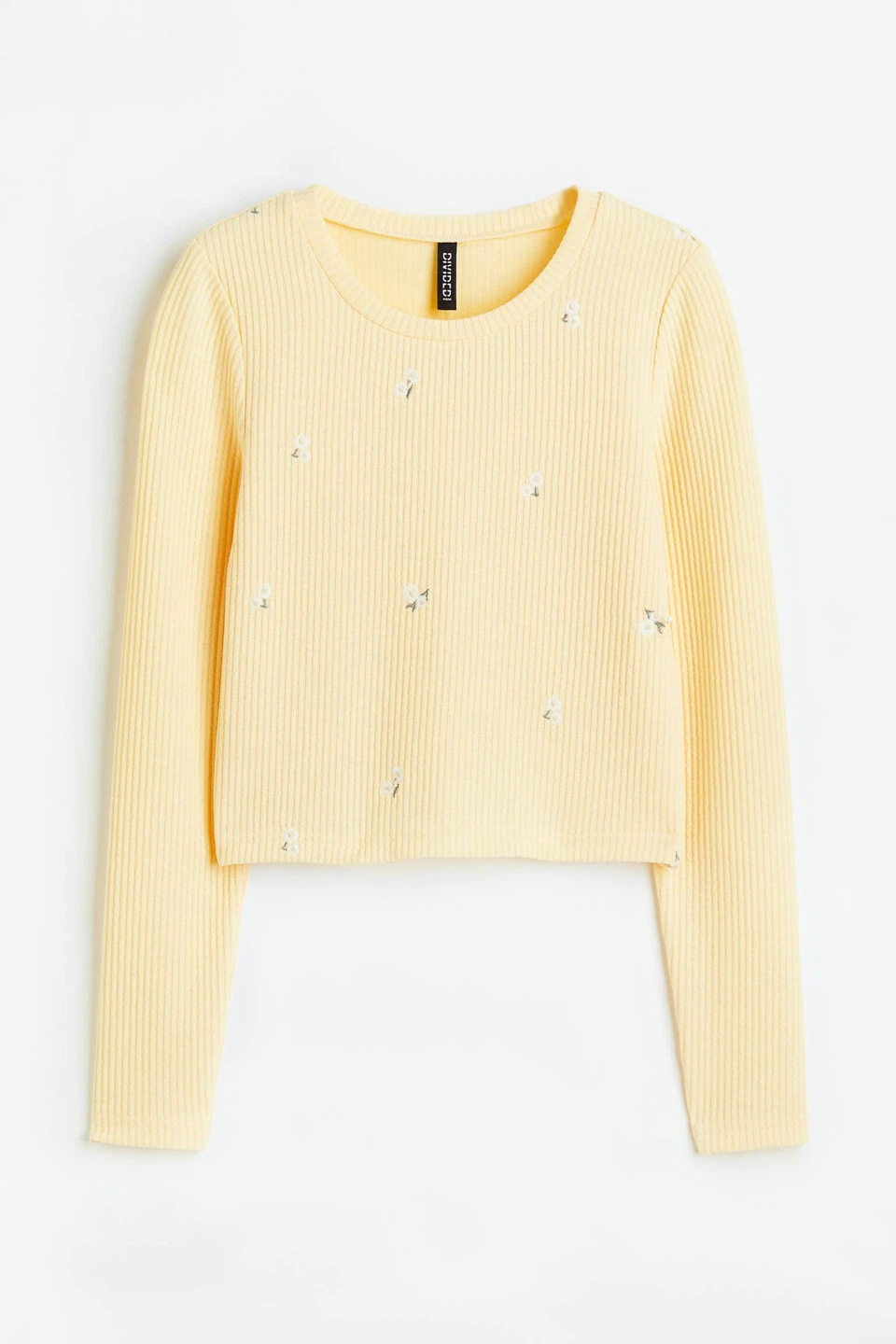 H&M Divided Yellow Cropped Sweater XL TG ⚽