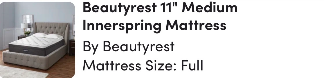 Beautyrest 11" Medium Innerspring Mattress (Full)