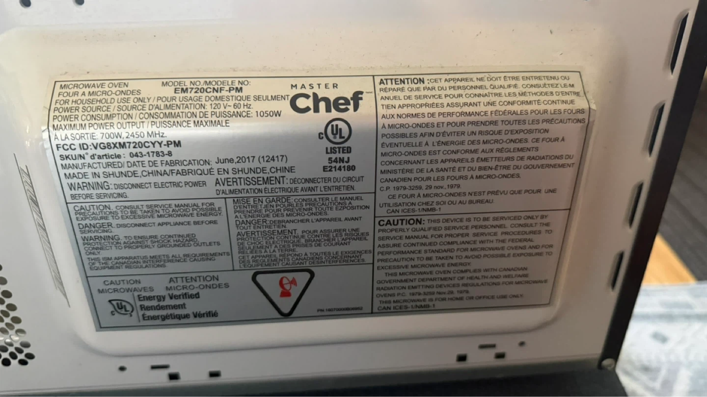 Master Chef Microwave Oven - photo 4