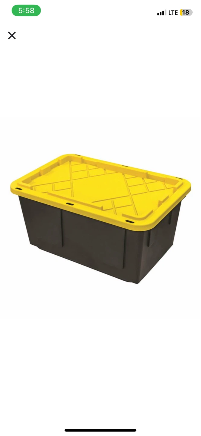 27-Gallon Moving/Storage Bins