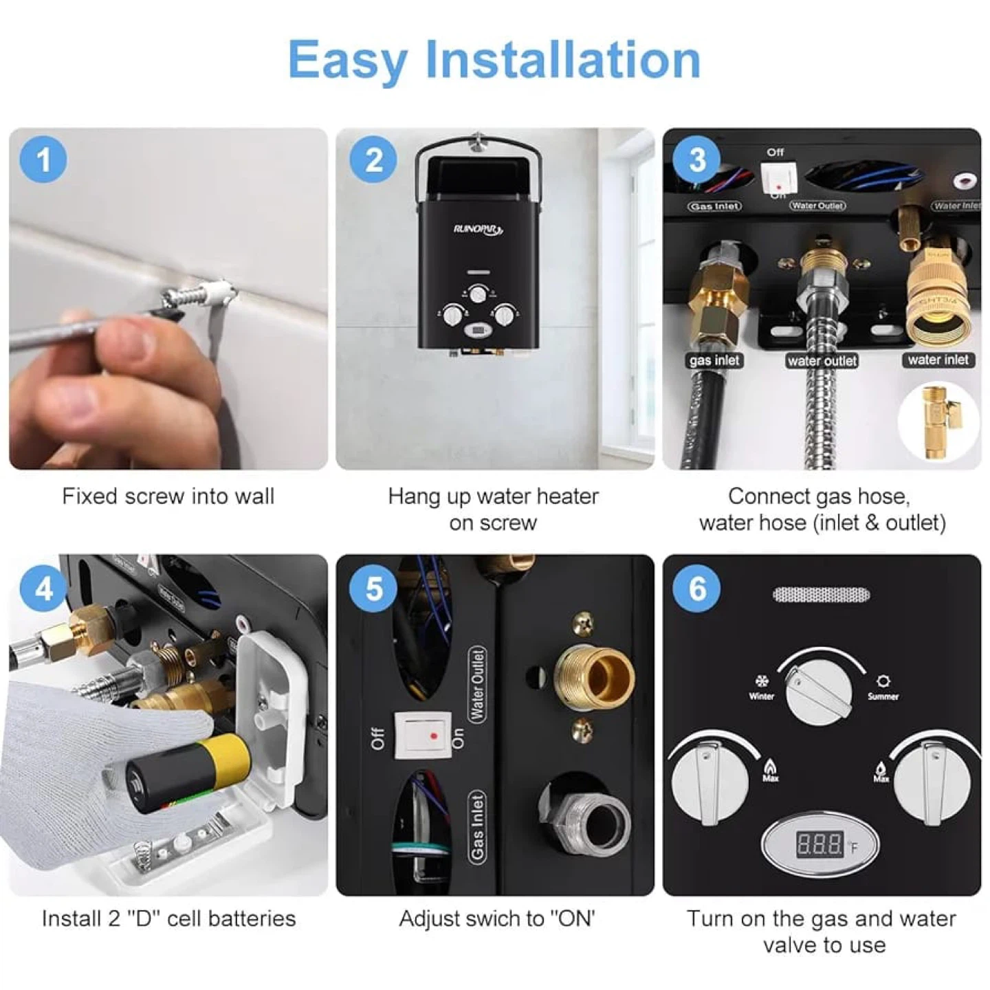 Gas Water Heater for camping - photo 3