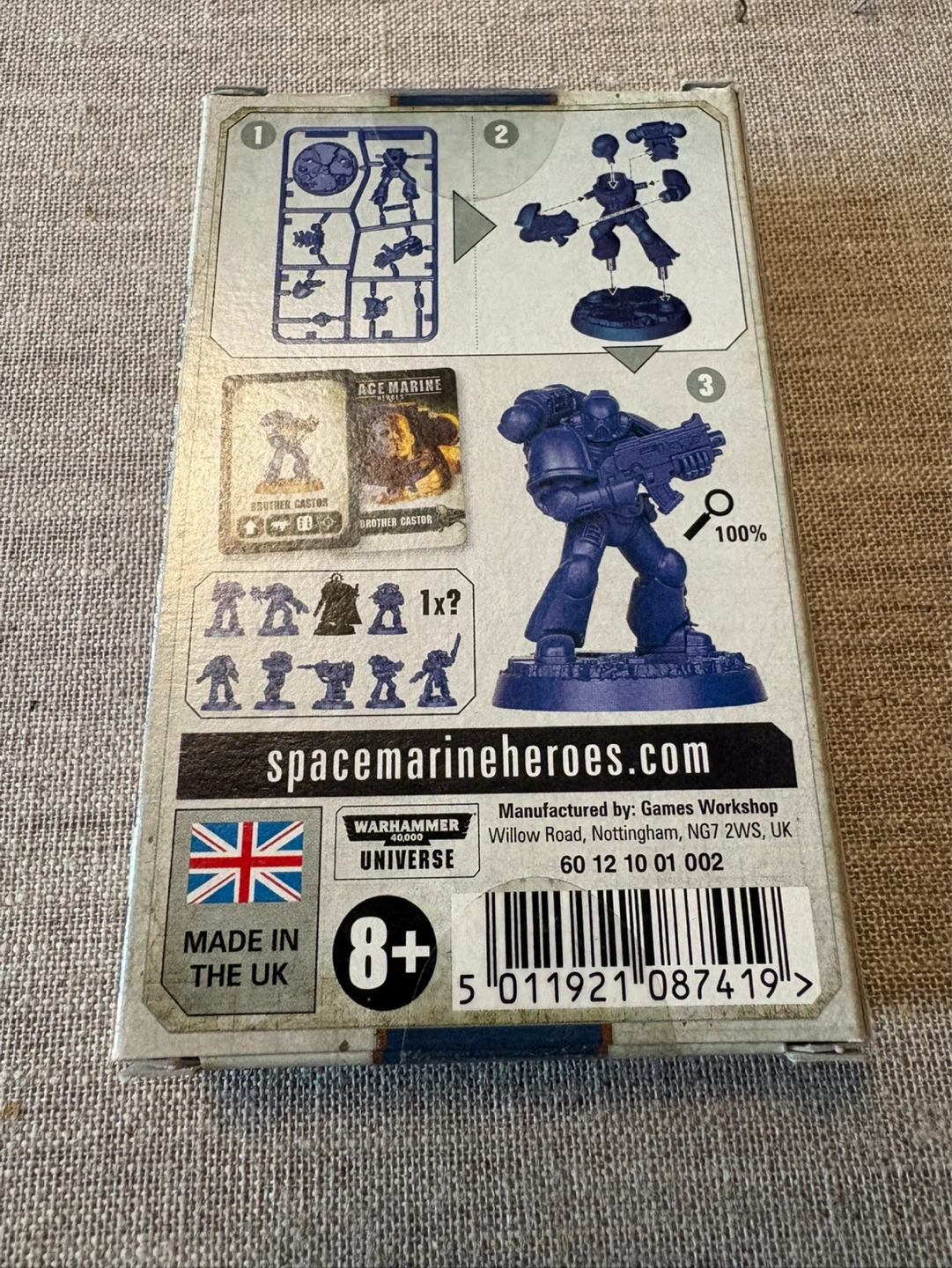 Warhammer Space Marine Heroes Brother Castor Miniature - photo 3