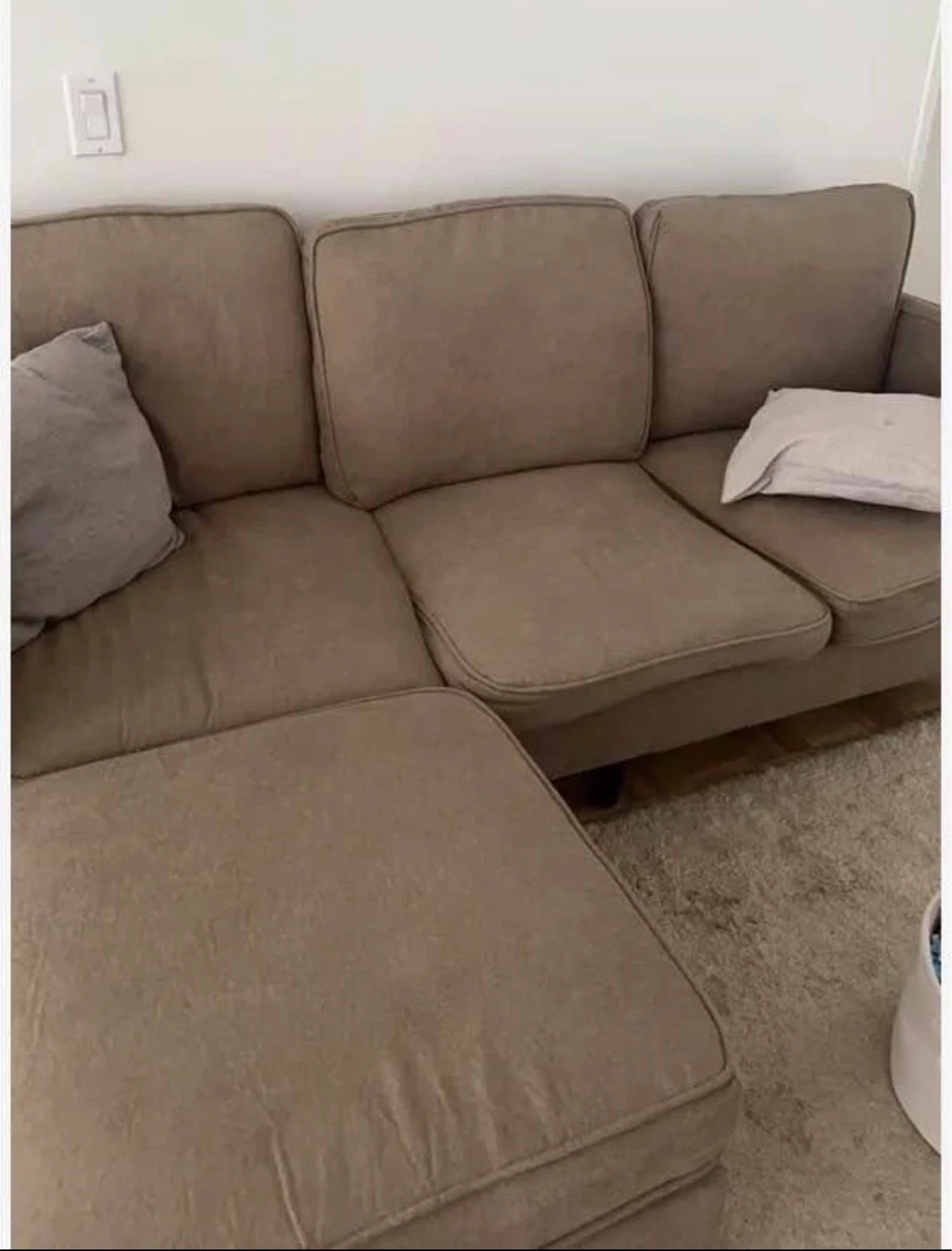 Brand New in Box Mini Sectional Sofa with Ottoman - photo 3