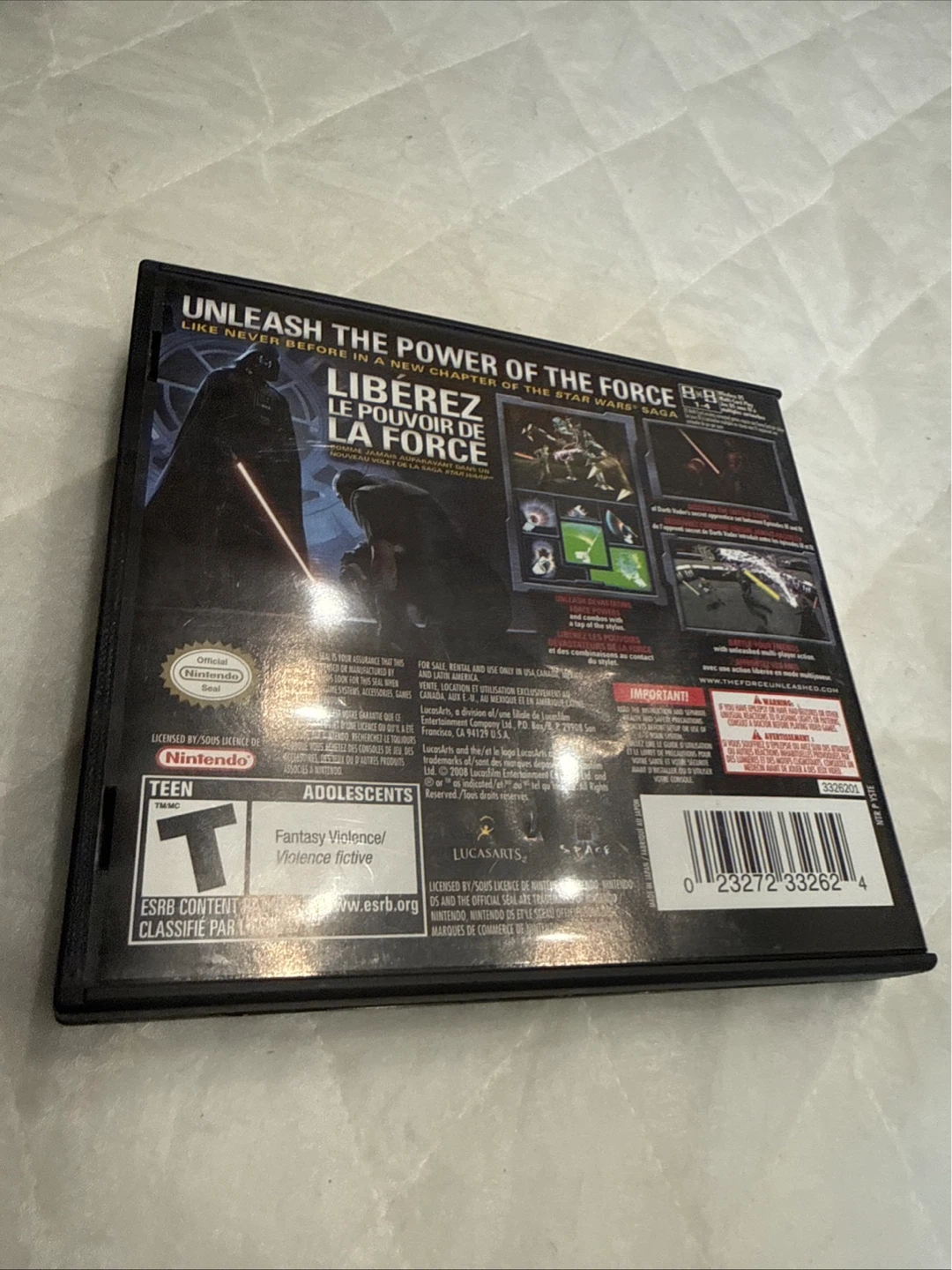 Star Wars The Force Unleashed Nintendo DS Game - photo 3