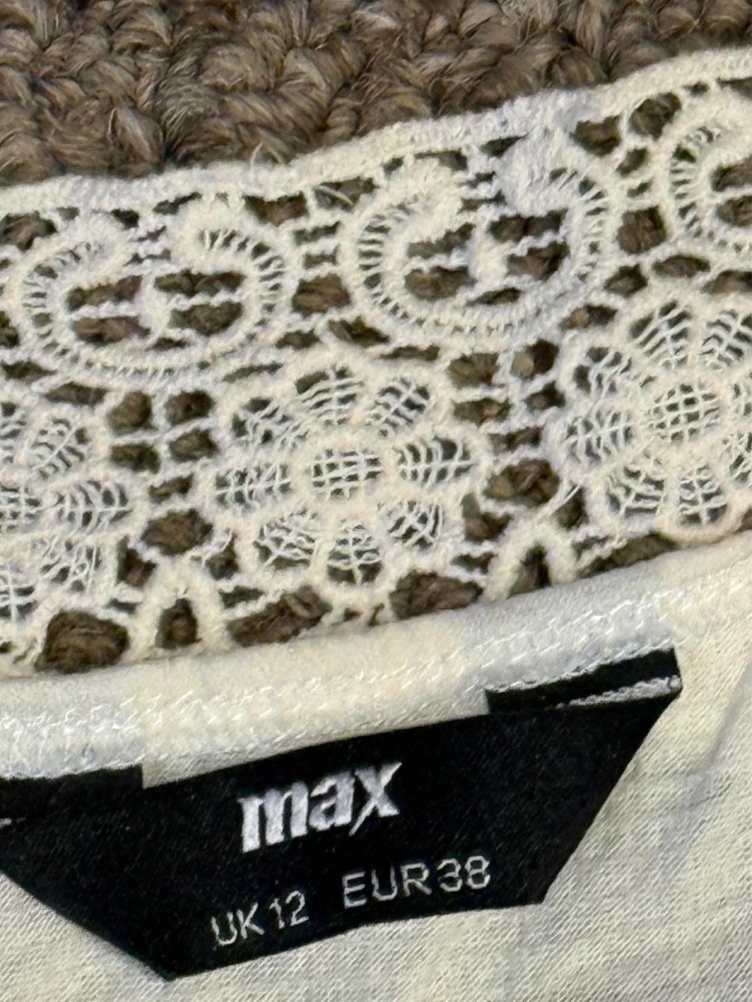 White Off-the-Shoulder Top with Lace - photo 2