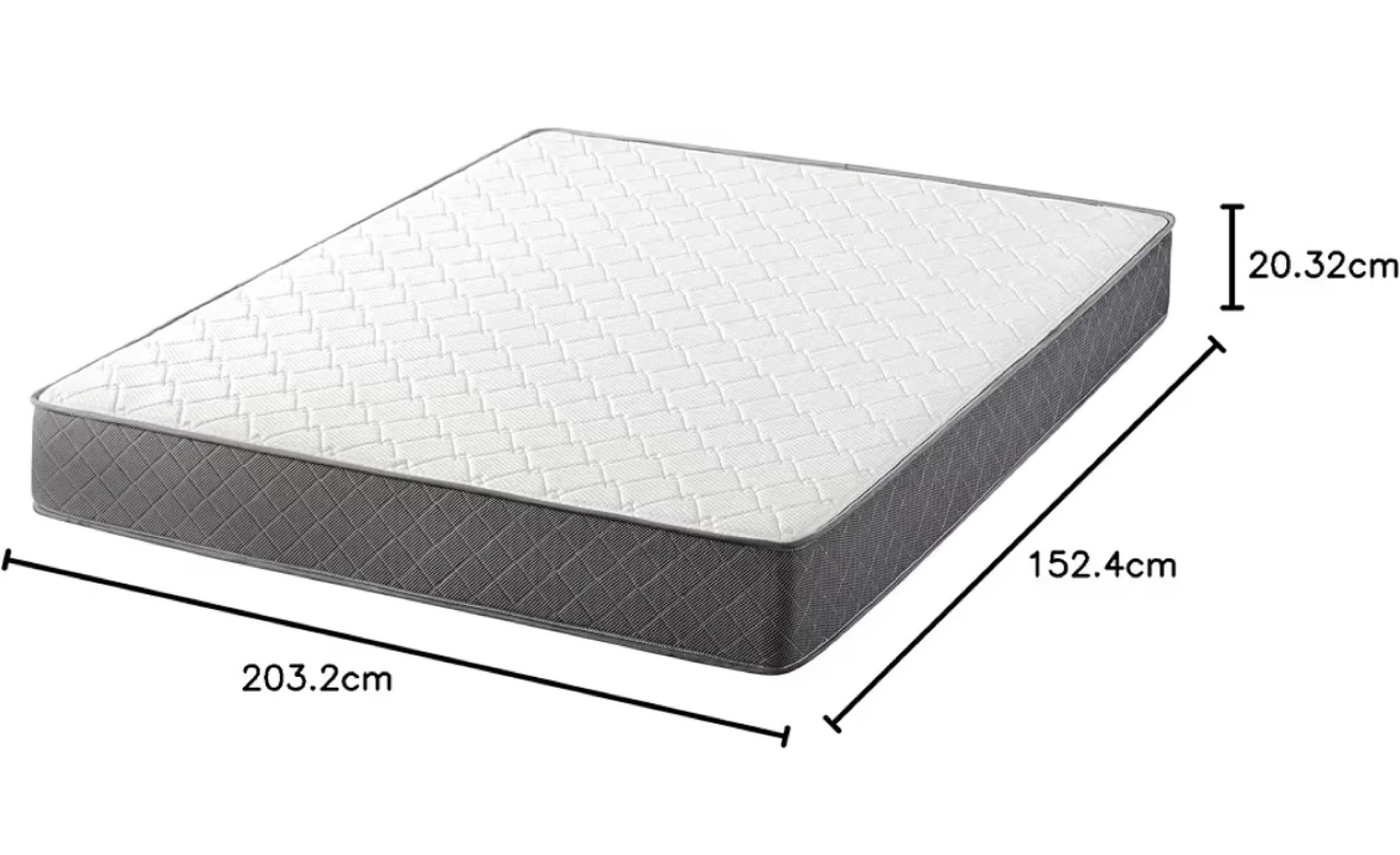 Brand New Metal Queen Bedframe with mattress - photo 4