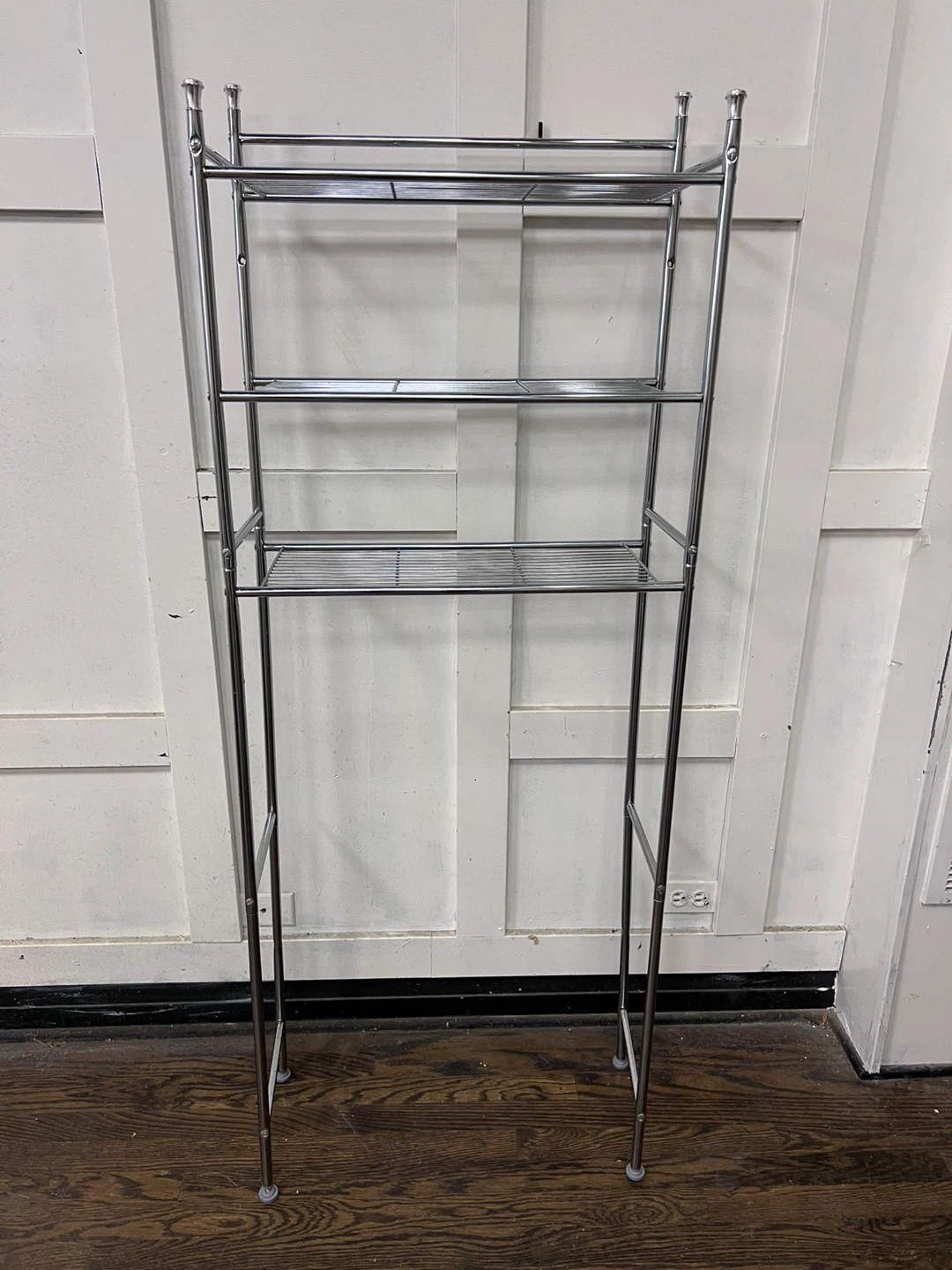 Chrome Over-the-Toilet Shelf Unit
