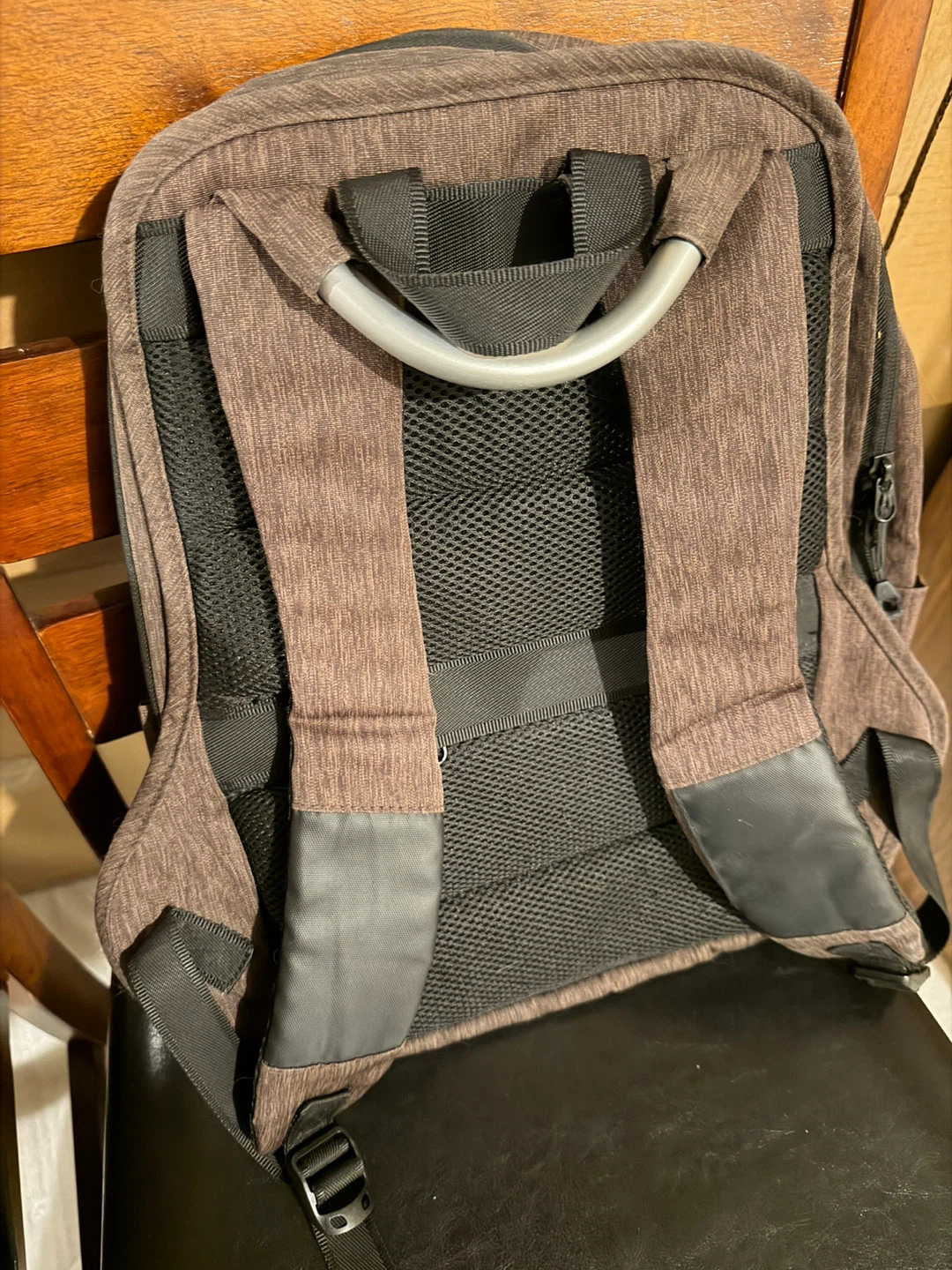 Brown Backpack with USB Charging Port - photo 3
