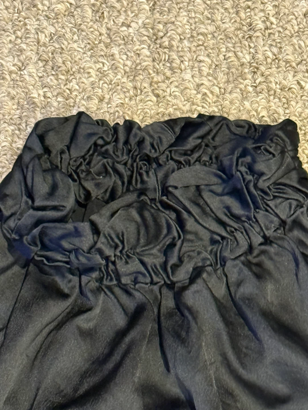 COS Black Gathered Neck Blouse - Size CA 8 - photo 2