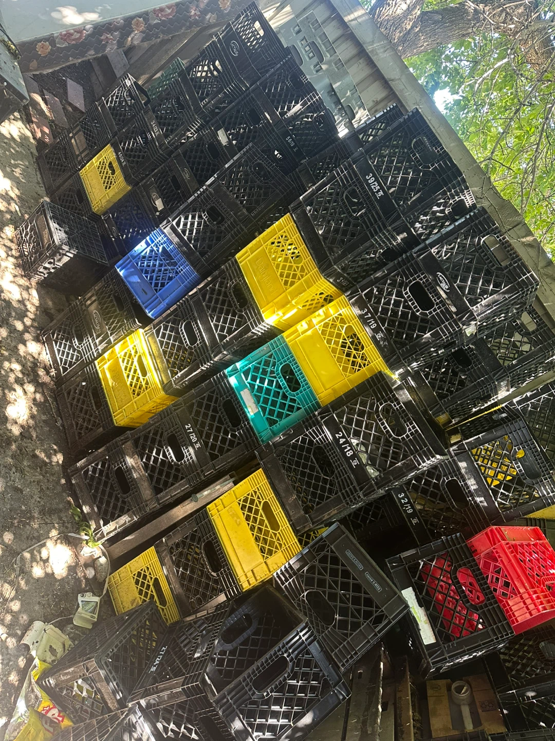 Milk Crates - Black, Yellow, Blue, Red, Green
