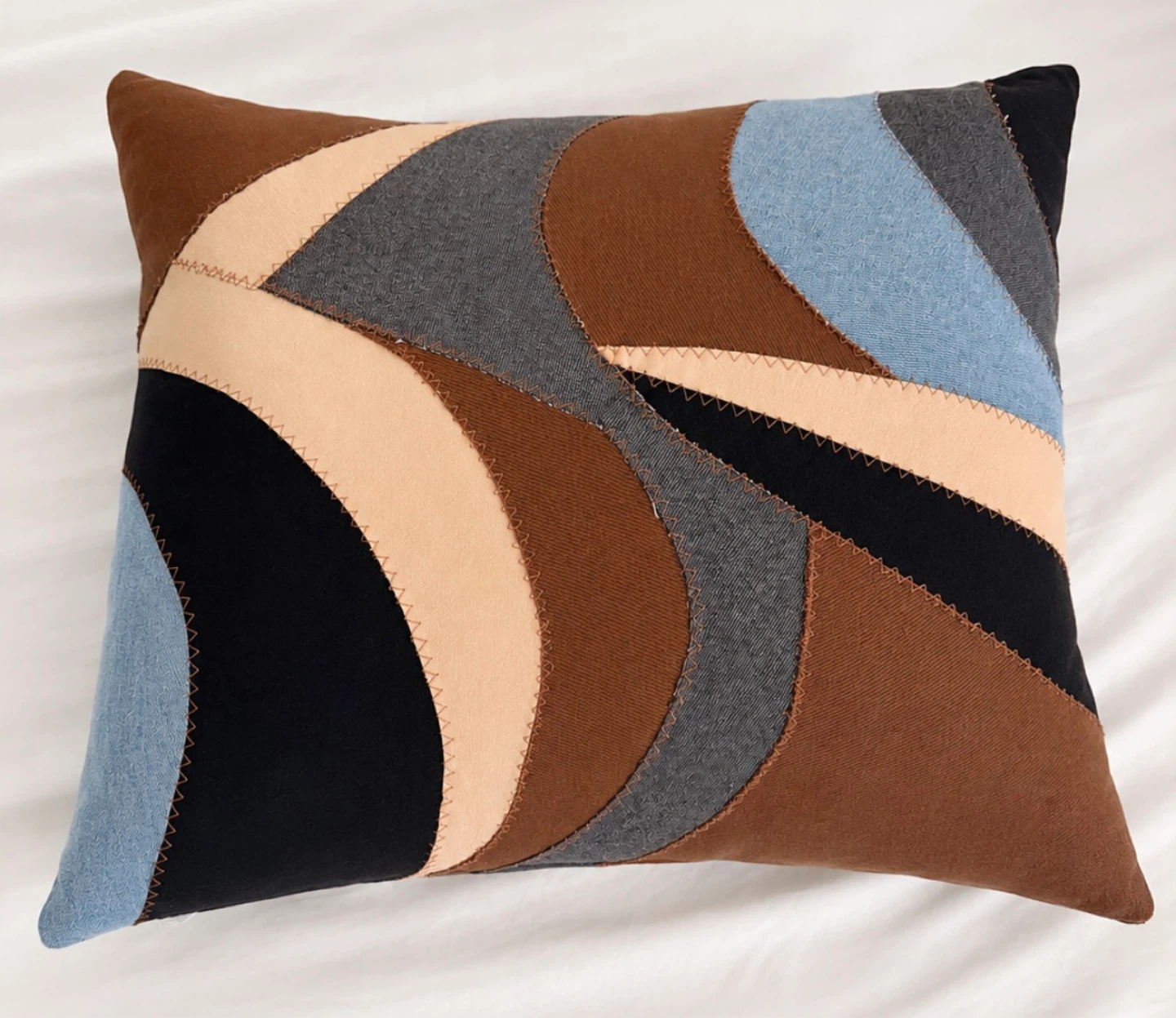Patchwork Throw Pillow - photo 3