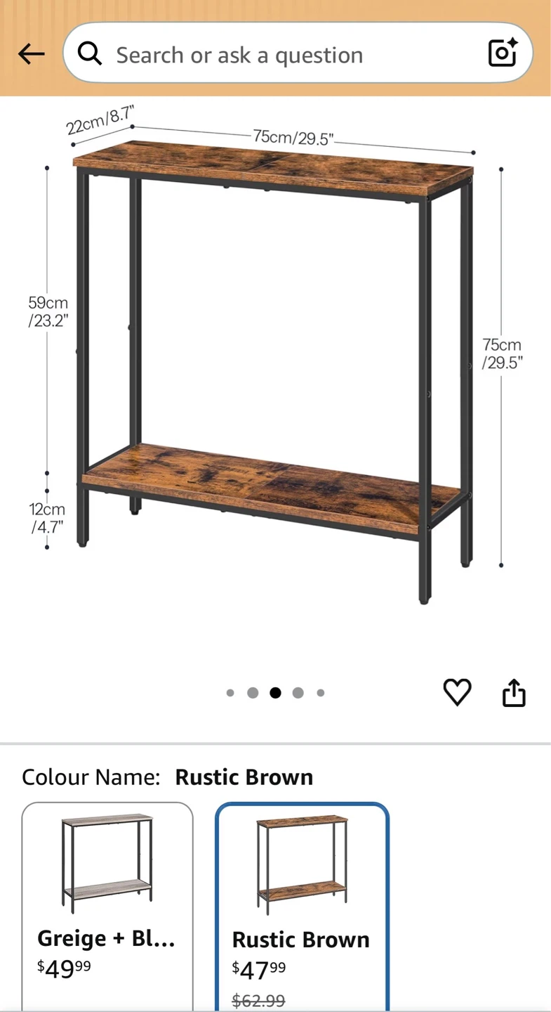 New Rustic Brown Table - photo 3