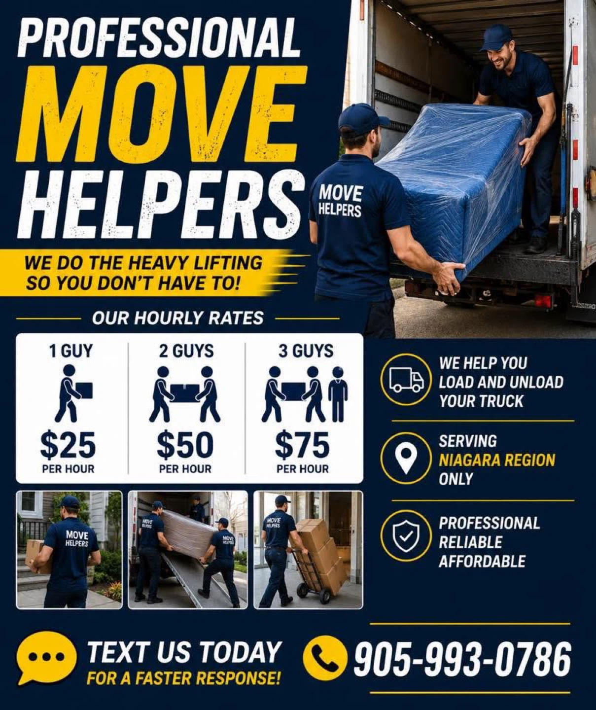 Professional Moving Helpers - Niagara Region