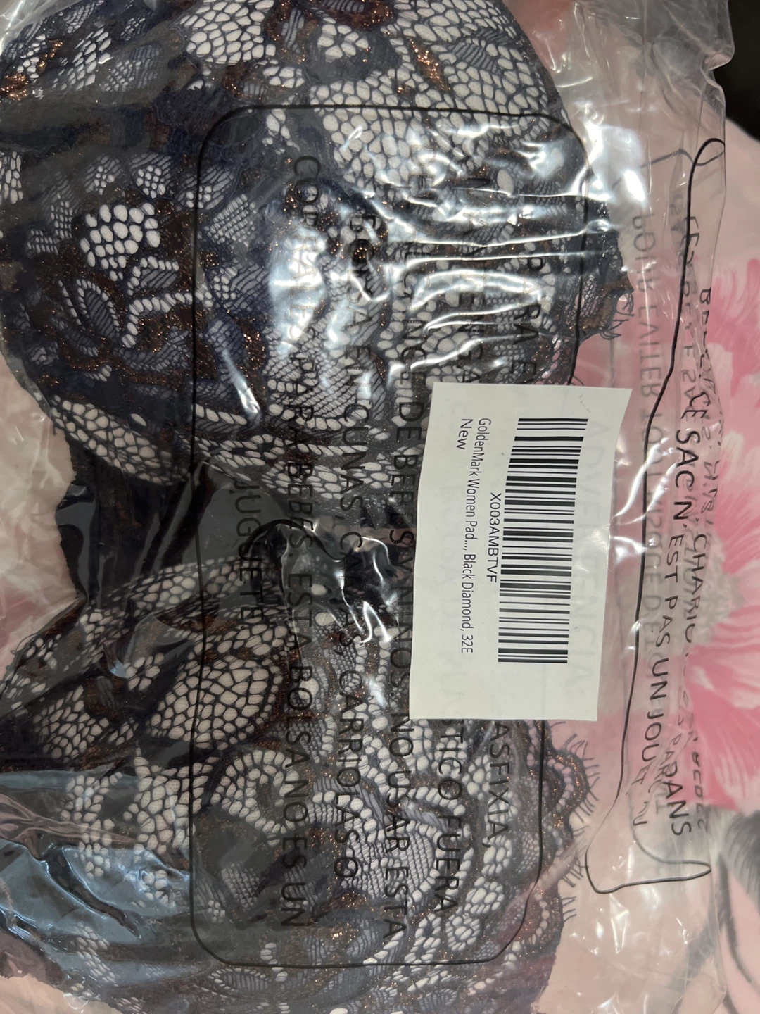 ⚽️Hunkemoller Women's Bra Black Diamond 32E - photo 3
