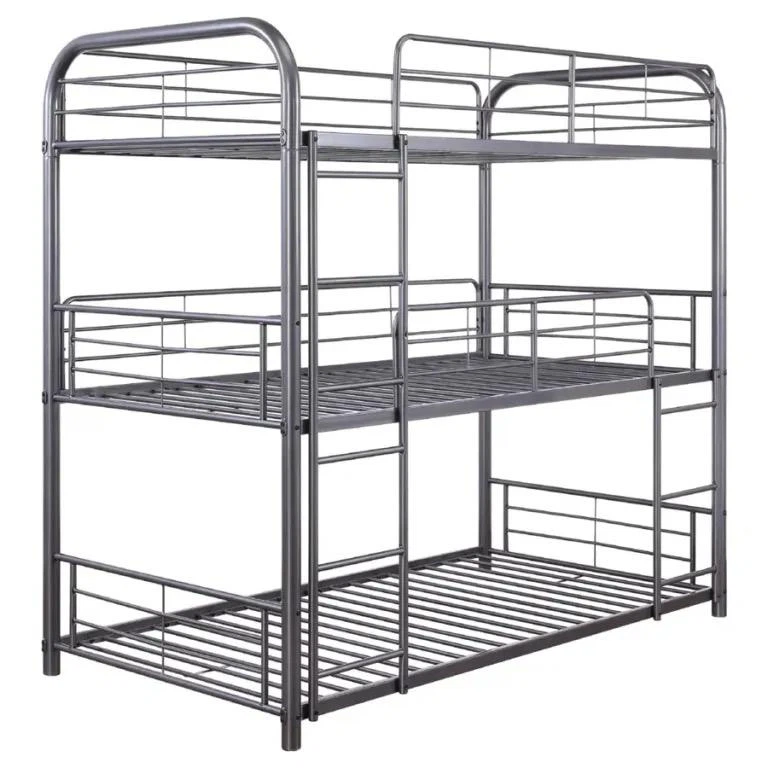 Triple Bunk Bed Metal Frame - photo 2
