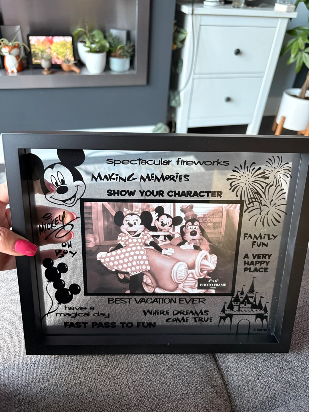 Disney Parks Shadow Box Photo Frame