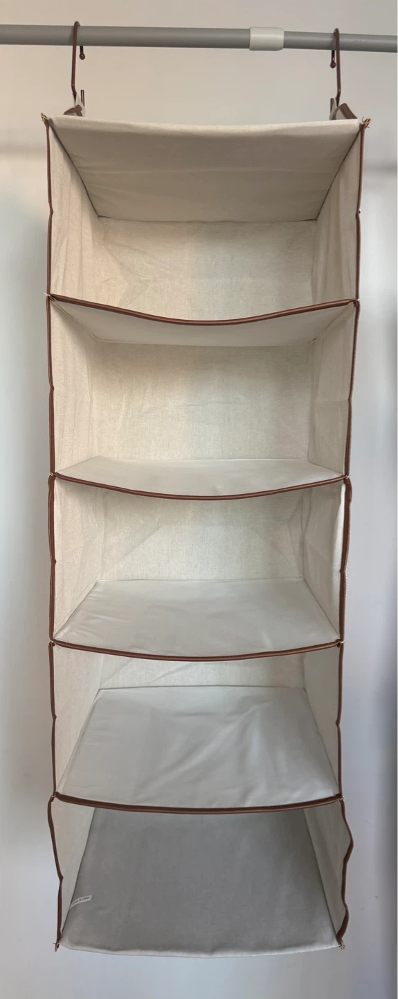 Hanging Closet Organizer with 5 Shelves