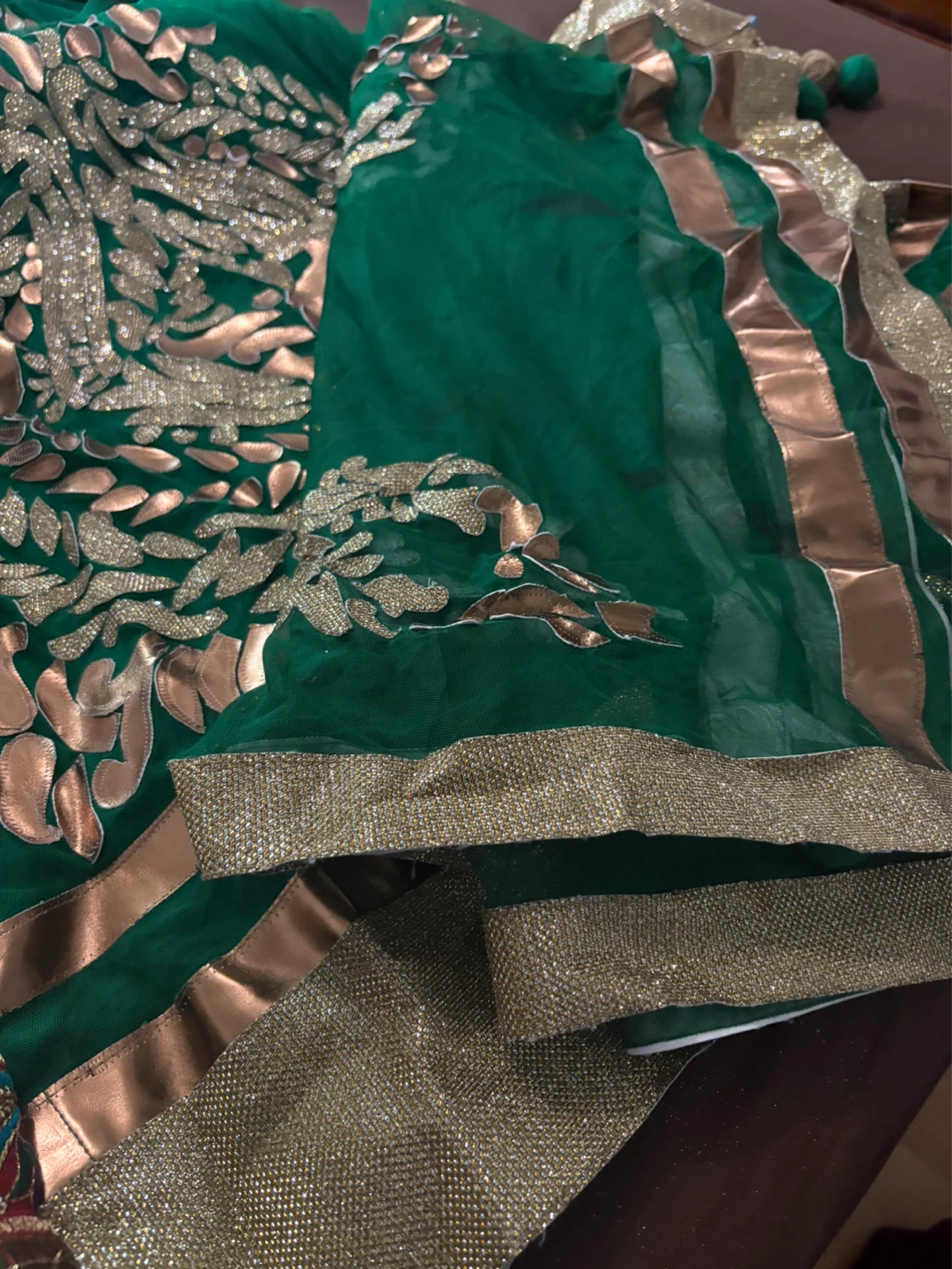 Green Embellished Kameez Top XXL - photo 4
