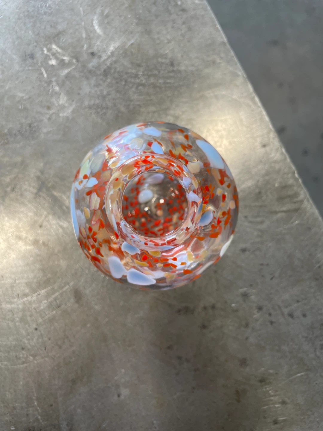 Glass bud vase (Handmade by me) - photo 3